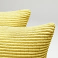 thumbnail image 6 of Deconovo Yellow Decorative Throw Pillow Covers for Kids'Room, Corduroy Cushion Covers with Corn Pattern, 12x20 inch, Mellow Yellow, Set of 2, 6 of 7