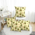 4 Packs Decorative Throw Pillow Covers, Cute Avocado Sweet Love Pillow
