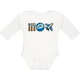 thumbnail image 3 of Inktastic Airplane Eat Sleep Fly Boys or Girls Long Sleeve Baby Bodysuit, 3 of 5