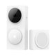 thumbnail image 1 of Matsuzay Timbre inteligente con tonos de llamada de 95 dB y Wi-Fi de doble banda para seguridad FORHomeKit en el hogar inteligente. Cerraduras de hardware blanco, 1 of 5