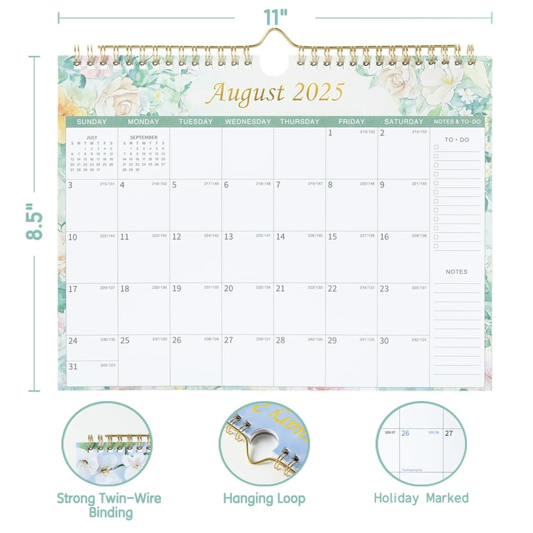 2025-2026 Monthly Planner - 18 Month Calendar July 2025 To December 2026