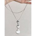 thumbnail image 2 of Layered Triple Pebble Pendant Necklace In Goldtone With Snake Chain, 2 of 14