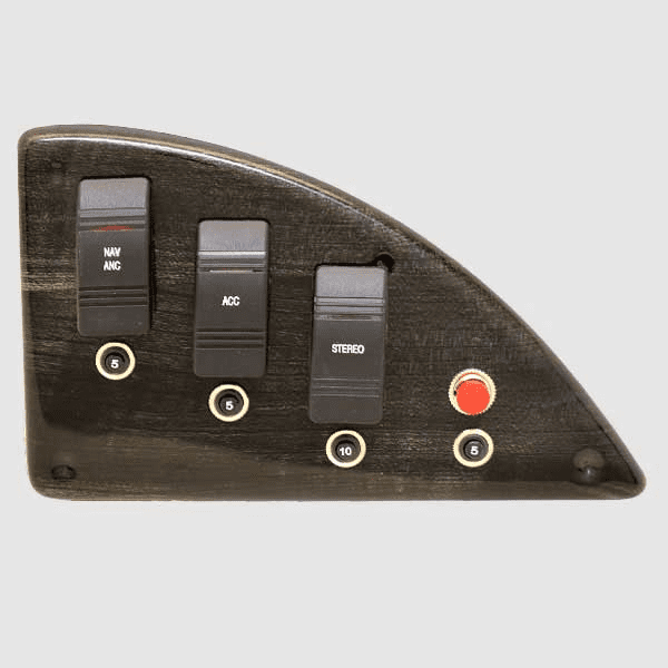Godfrey Pontoon Boat Switch Panel 250247 Sweetwater Black Woodgrain
