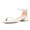White, variant on XYD Women Pearls Open Toe Strappy Low Block Heel Sandal Classic Ankle Strap Wedding Dress Shoes Size 7 White