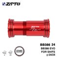 thumbnail image 3 of tredstone Bottom Bracket 24 Threaded Lock Press Fit Aluminum/Alloy Durable Mountain Road Bike Set Components Red ceramic, 3 of 9