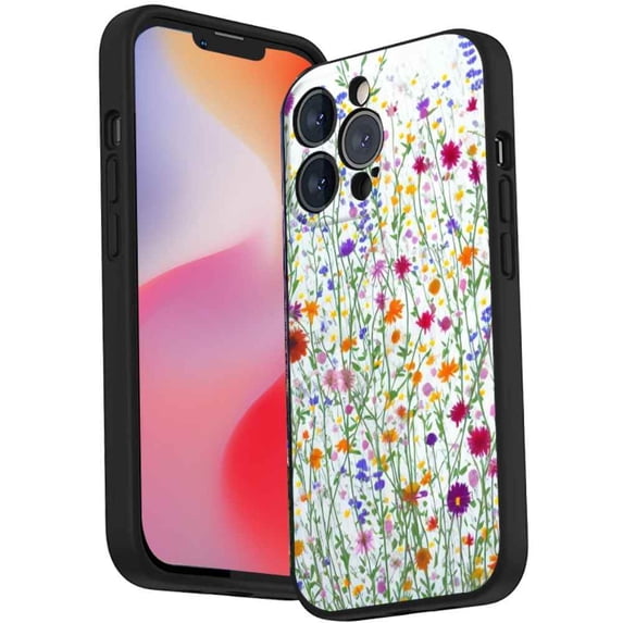 Wild-Flowers-388 Phone Case, Degined for iPhone 14 Pro Max Case Men Women, Flexible Silicone Shockproof Case for iPhone 14 Pro Max