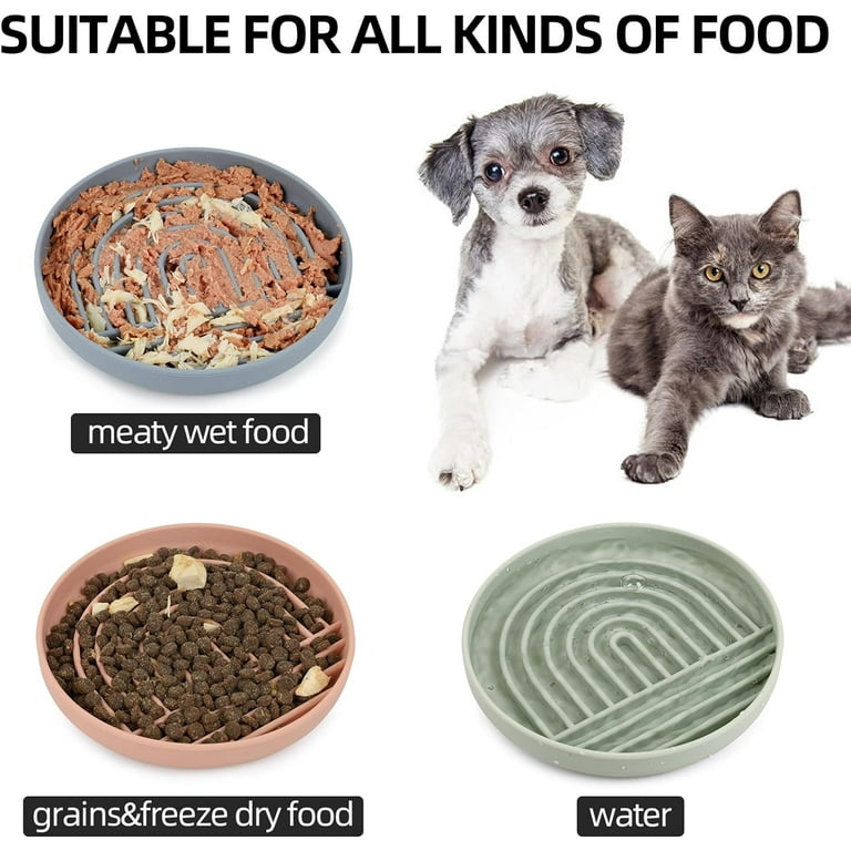 Ungtyb Slow Feeder Bowl for Dogs, Silicone Puzzle Bowl