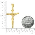 thumbnail image 4 of 14K Gold Heavy Plated 3-Dimensional Crucifix Pendant + 20 inch 2.4mm Figaro Chain Necklace Set, 4 of 7