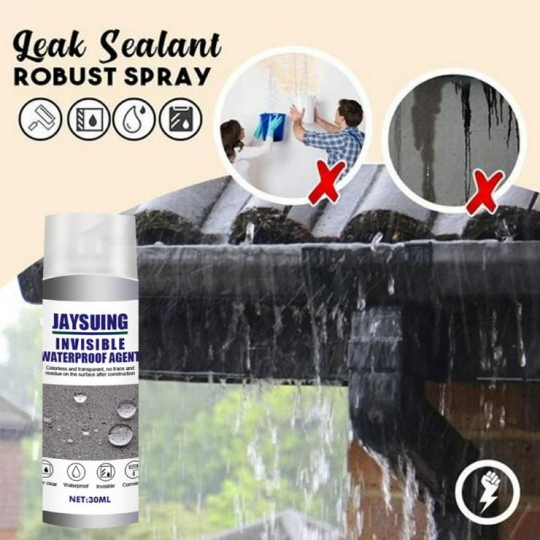 Waterproofers Spray, Leak-Trapping Repair Mighty Sealant Spray, Invisible  Waterproof Agent, Caulk Sealing Broken Hole Filler, VOC Free Non Toxic Seal