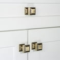 thumbnail image 3 of Grandeur 802236 Carre 1-1/4" Solid Brass Stepped Square Cabinet Knob - Brass, 3 of 7