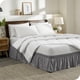 thumbnail image 5 of Faldón de cama ajustable Bare Home 15 pulgadas tamaño Queen gris claro, 5 of 6