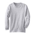 thumbnail image 2 of Essential Basic Kids Regular Fit Youth Long Sleeves Tshirt-Wht,Navy,HthGryXL, 2 of 4