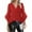 Red, variant on WMTBSRSW Women's 3/4 Bell Sleeve Tunic Tops Casual Dressy Blouses Shirts Fashion Party Mesh Flowy V Neck Pleated Tops Army Green XL
