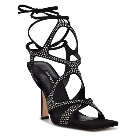 

Nine West Womens Alanah 2 Faux Suede Strappy Pumps