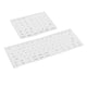 thumbnail image 3 of Pegatinas laterales para teclado de altura DSA para teclas de membrana mecánicas de escritorio, fáciles de usar negro claro, 3 of 9