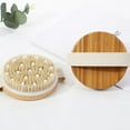 thumbnail image 4 of Cepillo Corporal para Baño Masaje Exfoliante de Cerdas Naturales para Eliminar Toxinas de la Piel Muerta para el Cuerpo Exfolia y Estimula la Circulación Sanguínea Durante, 4 of 5