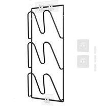 Pot Lid Holder, Pot Lid Organizer Rack, 3 Tier Pot Lids Holder, No Drilling Adhesive Wall/Door Mounted Pot Lid Organiser for Kitchen