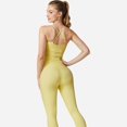 thumbnail image 5 of Women's Strappy Back Fitted Tank Top with Scoop Neck - Medium, Yellow, 5 of 6