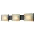 thumbnail image 2 of Pannelli 3-Light Vanity Sconce in Stainless Steel with Hand-formed White Alabaster Glass, 2 of 2