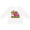 thumbnail image 3 of Inktastic My Uncle is a Firefighter with Fire Truck Boys or Girls Long Sleeve Toddler T-Shirt, 3 of 5