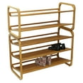 thumbnail image 4 of Oceanstar 2-Tier Bamboo Shoe Rack, Holds 6 to 8 Pairs of Shoes, 29.5 in. L x 13 in. W x 13.5 in. H, Natural Color, 4 of 11