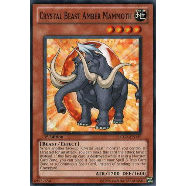 Yugioh Legendary Collection 2 Crystal Beast Amber Mammoth Lcgx En159 Walmart Com
