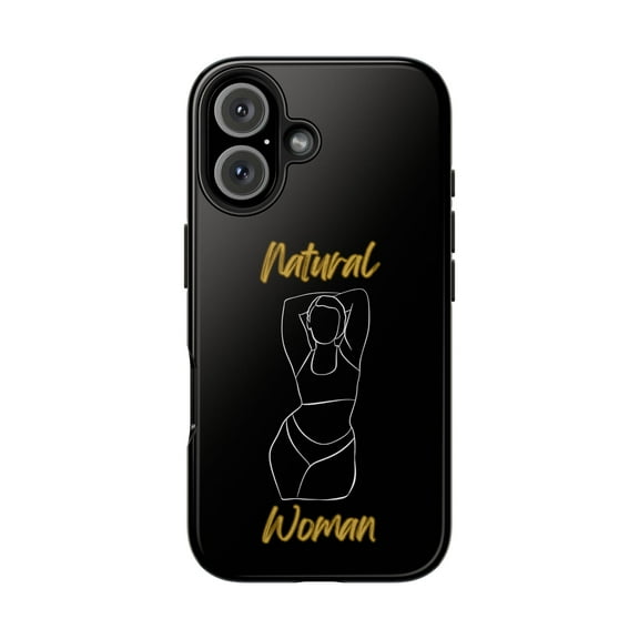 Natural Woman I Love Me (WL)Tough Phone Cases BLACK