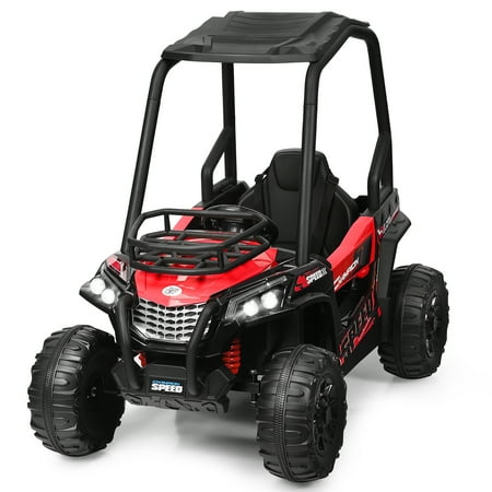 UPC: 7335699820428 | Costway 12V Kids Ride On UTV Truck RC Electric Car w/MP3 & Light Red