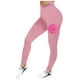 thumbnail image 4 of MKLEKYY Leggings deportivos para mujer, mallas de cintura alta estampadas para el mes de la prevención del cáncer de mama, leggings de ejercicio para levantamiento de pesas, pantalones de yoga (1), 4 of 4