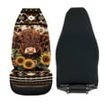 thumbnail image 5 of Binienty Highland Cow Sunflower Car Seat Covers Set of 2, Aztec Vehicle Seat Protector Non-Slip Car Mat Covers Pads, Automotive Accessories Fit Most Vehicle Sedan Truck SUV Van, 5 of 8