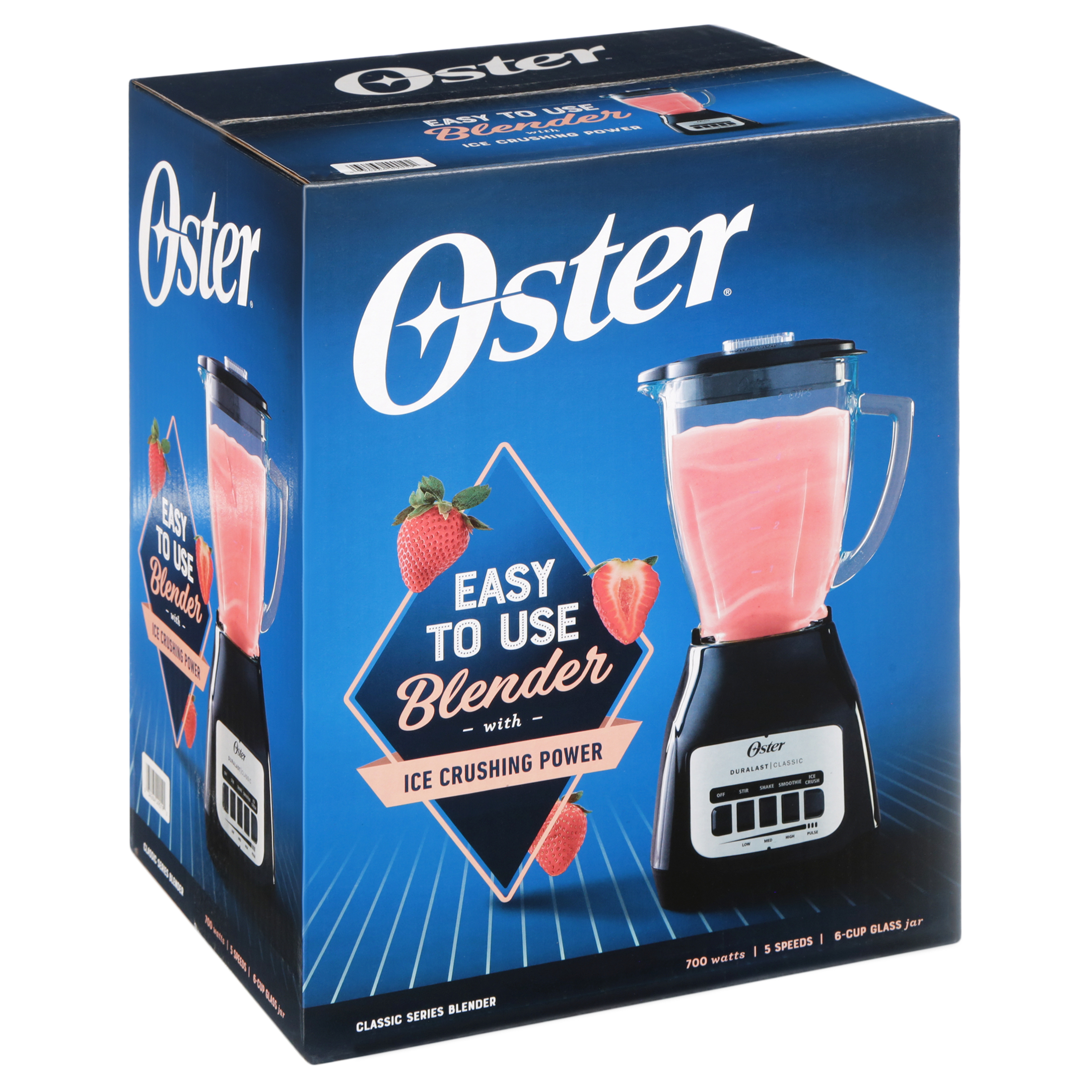 Oster Easy-to-Use Blender with 5-Speeds and 6-Cup Glass Jar, Black, New - image 4 of 9