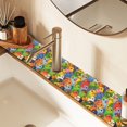 thumbnail image 2 of Yayeee Faucet Mat for Kitchen Sink 30" Diatomite Long Splash Guard Pad, Cartoon Birds Pattern, 2 of 7