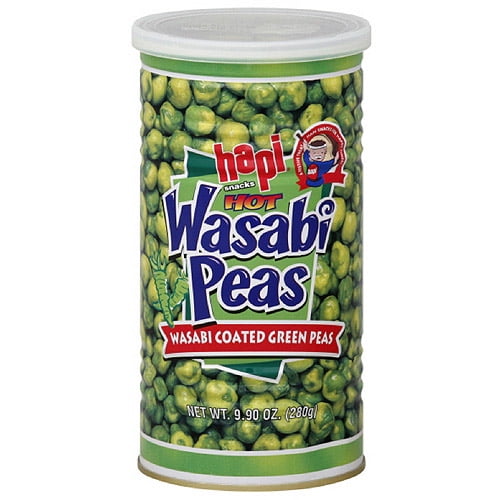 Hapi Snacks Hot Wasabi Coated Green Peas, 9.9 oz (Pack of 12) Walmart