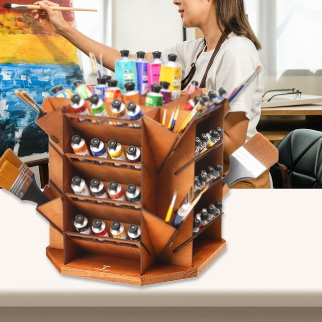 Organizador de pintura en miniatura, soporte de almacenamiento vertical, versátil y resistente, regalo para artistas, soporte de pintura en miniatura