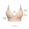 thumbnail image 2 of Women's Parfait P5351 Sandrine Plunge Longline Bra (Cameo Rose 34F), 2 of 5