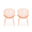 Orange, variant on Tcbosik Outdoor Chairs Set of 2, Metal Armless Chair, Modern Accent Chair for Lawn, Garden, Backyard, Easy Assembly, Orange