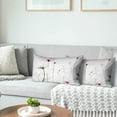 thumbnail image 4 of Brown Cream Grey Pink Pillow Covers Watercolor Flower Couch 18x18'''' Pillow Cases Rustic Abstract Modern Throw Pillows Set of 2 Farmhouse Home Decor for Room Bedroom Bed Cushion Outdoor, 4 of 6