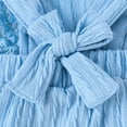 thumbnail image 6 of WIBACKER Baby Girls Cotton Jacquard Playsuits Ruffled Bodysuit+Headband Sleeveless Romper Bowknot Jumpsuit Infant Summer Clothes, 6 of 12