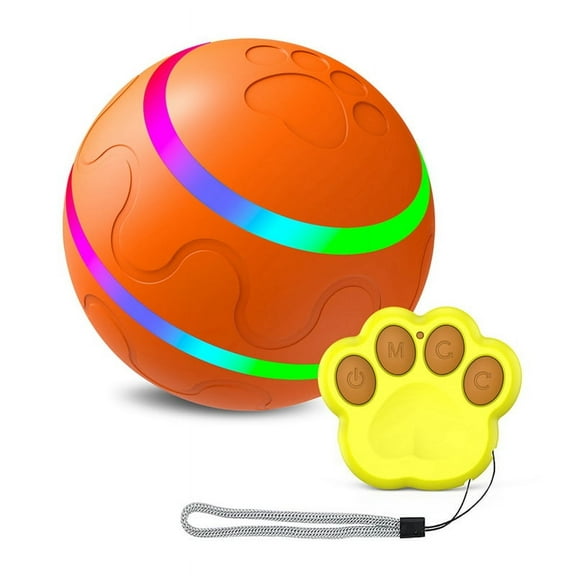 Interactive Dog ToysSmart Electric Pet Automatic Rolling Ball Cat Dog Toys for Puppies/Small to Medium Dog with Remote-A