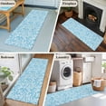 thumbnail image 5 of Blue Spring Floral 2'x6' Runner Rugs for Hallway Kitchen Bedside Non Slip Washable, Farmhouse Flowers Elegant Pastoral Entryway Rug Runners with Rubber Backing, Long Carpet Runner for Laundry Room, 5 of 8