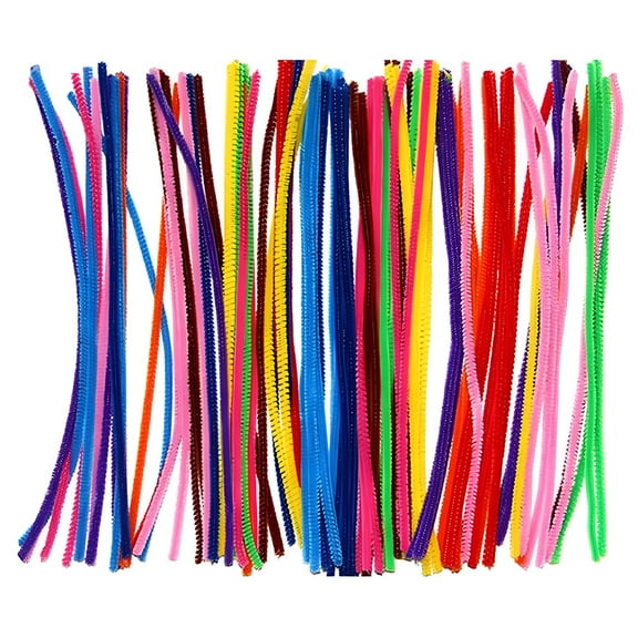 CCOCC Pipe Cleaners Glitter Pipe Cleaners Craft 100pcs 12 Inch Craft Supplies for Kids Crafts Art Supplies