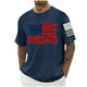 thumbnail image 1 of Tops para hombre, blusas y camisas de cuello redondo y manga corta para hombre, blusas casuales de cuello redondo con estampado de moda para hombre, blusas de cuello redondo y manga corta, camisas par, 1 of 5