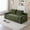 Dark Green, variant on Boneless Loveseat Couch 2-in-1 Folding Memory Foam Sofa Bed, 73” Corduroy 2 Seater Sofas, Dark Green