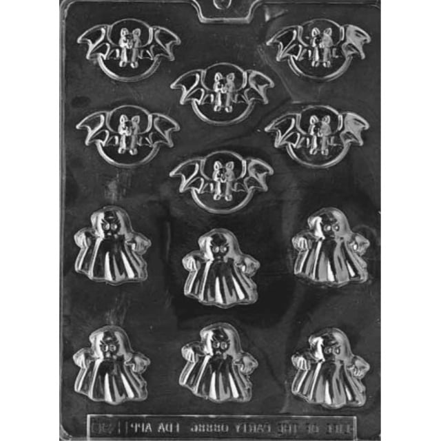 Cybrtrayd Rooster Lolly Animal Chocolate Candy Mold with 25 4.5-Inch Lollipop Sticks and Chocolatiers Guide