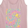 thumbnail image 3 of Peanuts - Peace & Love - Woodstock - Women's Racerback Tank Top, 3 of 6