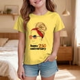 thumbnail image 2 of felwors American Star Flag Girls 4th of July Shirt USA Patriotic Kids Sequin T-Shirt, 2 of 5