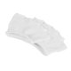 thumbnail image 2 of 4 pares de calcetines suaves con punta abierta Calcetines femeninos elegantes de cinco dedos Calcetines de tela elástica Peep Toe Almohadilla de soporte para el antepié para mujeres (blanco), 2 of 7