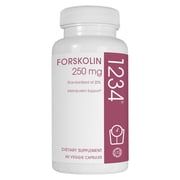 Creative Bioscience Forskolin 1234 Metabolism Booster & Appetite Suppressant Weight Loss Veggie Ctules, 250mg, 60 Ct