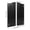 Black, variant on White Solid Wood Interior Swinging Door 30" W x 42" H, Self-Closing Double-Action Saloon Doors with Hinges Hardware Entrance Partition for Cafe Stairs Hallway Kitchen Bar