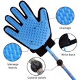 thumbnail image 4 of Herramienta de baño para mascotas, guante de masaje para baño de perros, removedor de pelo para mascotas para baño de perros con 3 adaptadores, bañera de ducha compatible, jardín al aire libre Ormromra WMZL-1421, 4 of 9